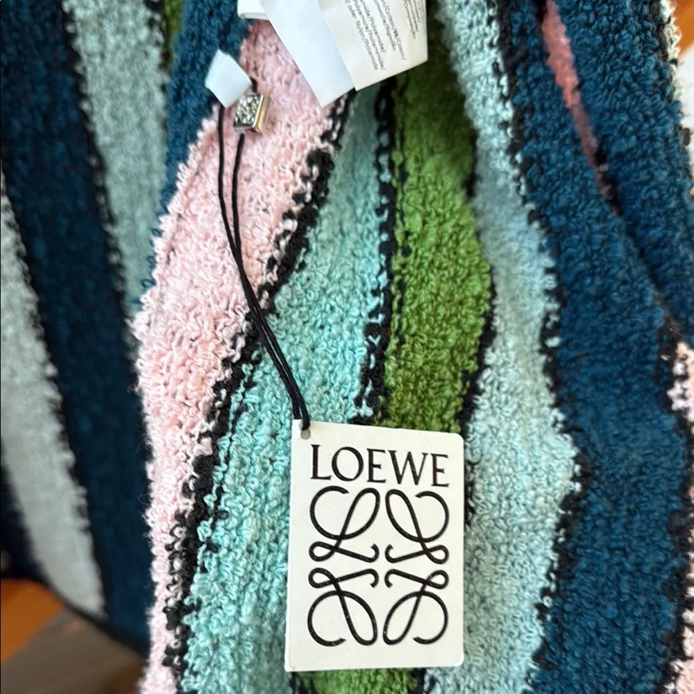Loewe Paula’s Ibiza Stripe Knit Bathrobe/Cover Up Sz S NWT - Picture 3 of 8
